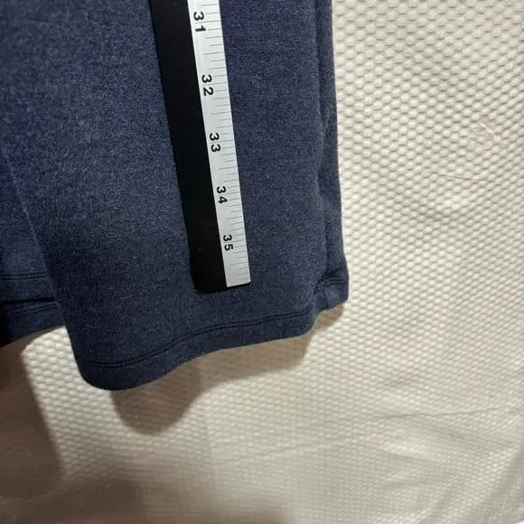 Athleta Charcoal Navy Dress Long Sleeve V-Neck Zipper Pocket Size M Casual - Picture 6 of 7